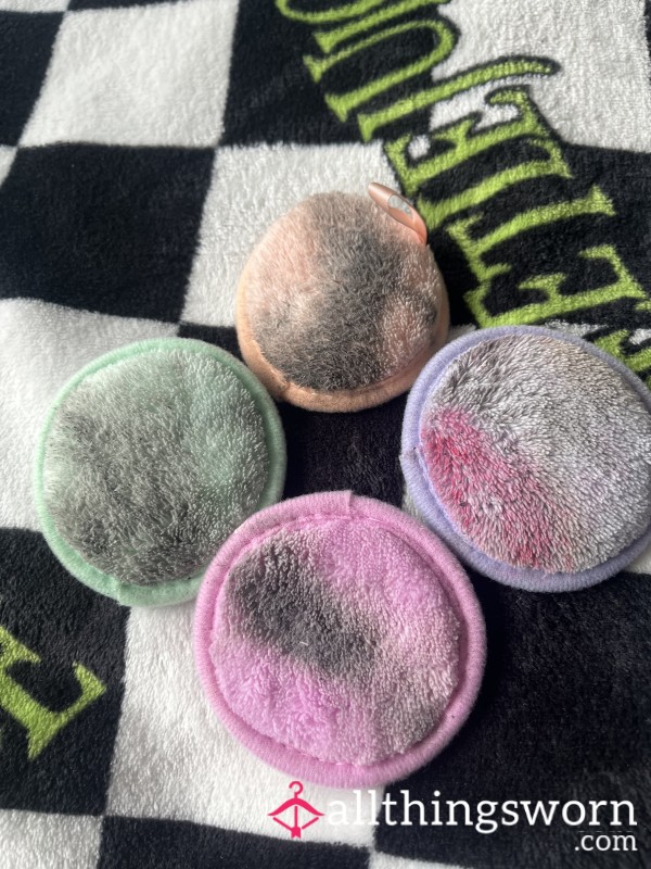 Used Super Soft Reusable Makeup Pads