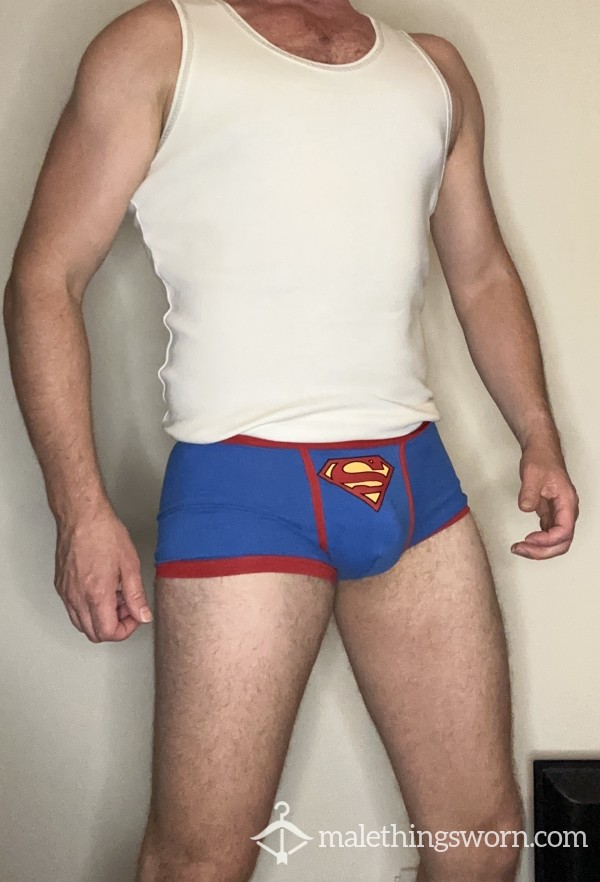 Used Superman Boxers. Gym Worn