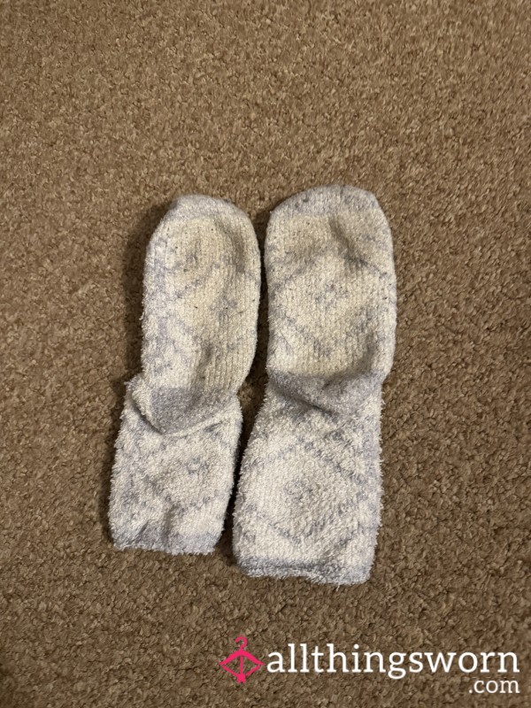 Used, Sweaty Fluffy Socks