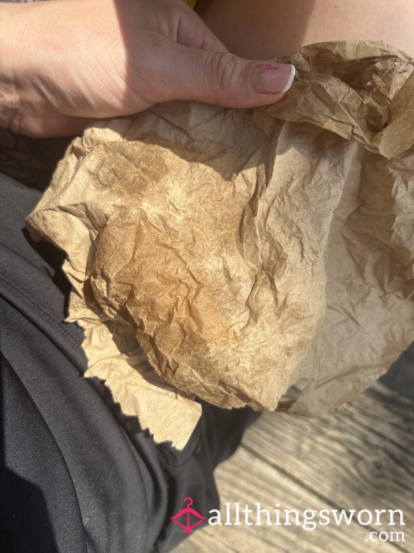 Used Sweaty Gym Paper Towel