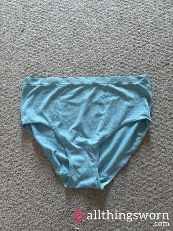 Used Teal Colored Panties