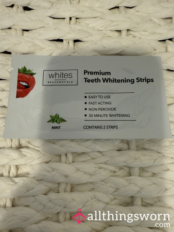 Used Teeth Whitening Strips