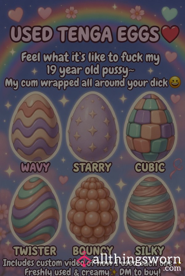 Used Tenga Eggs 😈❤️