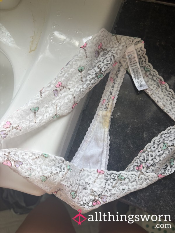 Used Thong With A Lot Of Discharge