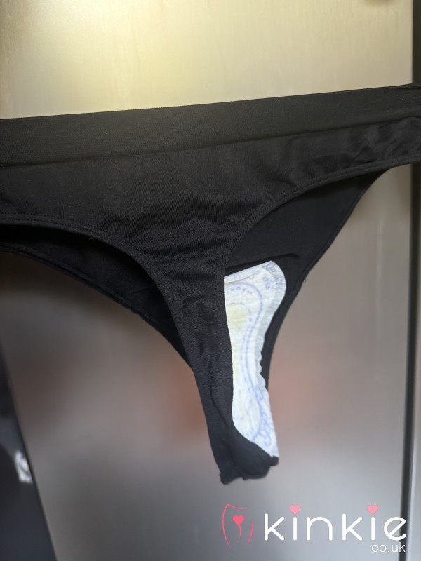 Used Thongs With Pantyliner