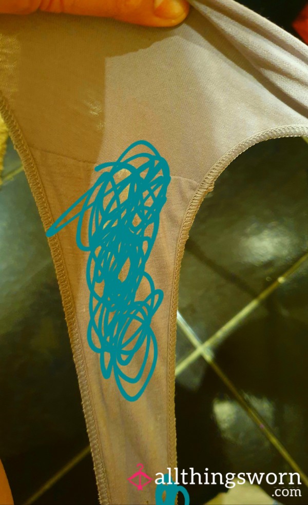 Used Thongs With Stains