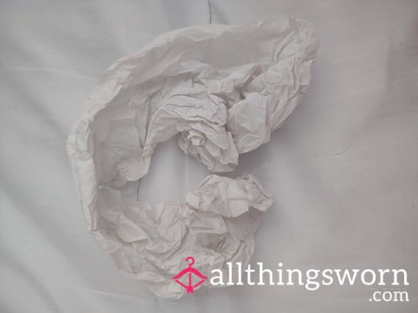 Used Tissue – Post-Lunch Mouth Wipe