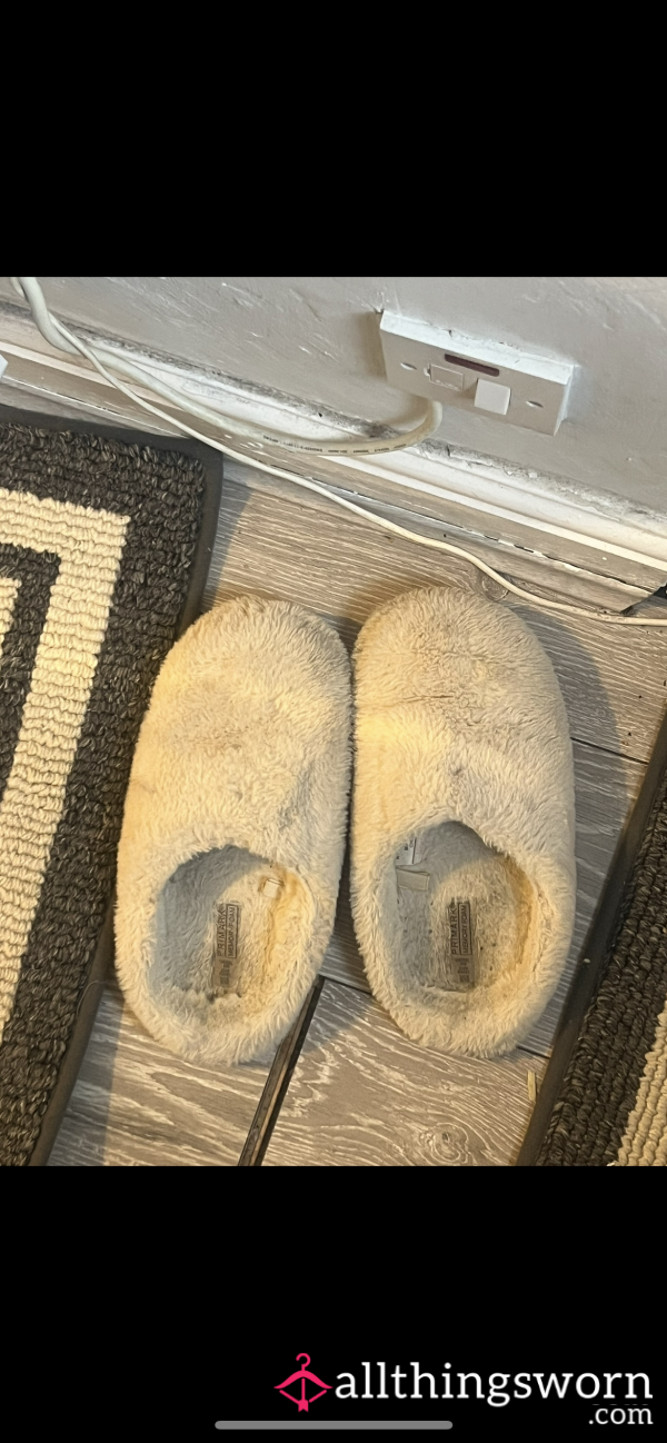 Used To Be White Slippers