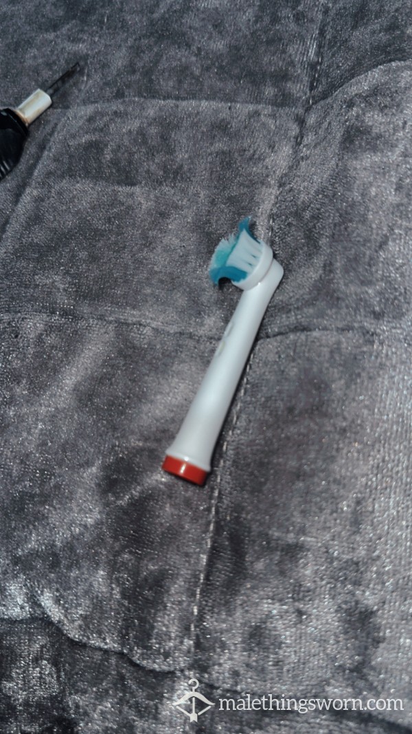 Used Toothbrush Head - Want It Soaked In Fluid?