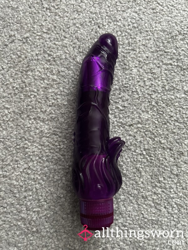 Used Triple Tickler Realistic Purple G-Spot Di**o Vibrator 5.5 Inch