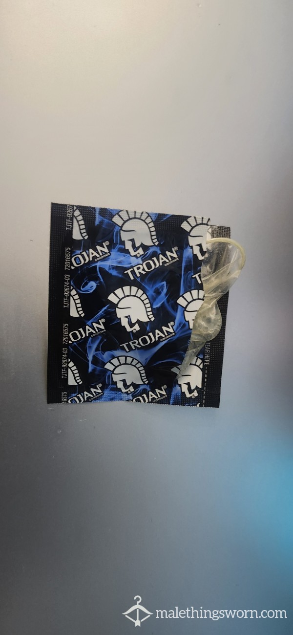 Used Trojan Condom