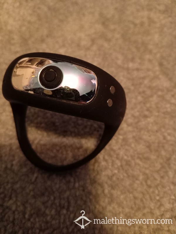 Used Vibrating C*ck Ring With Ball Cradle