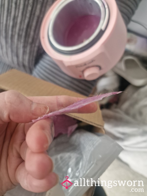 Used Wax Strips