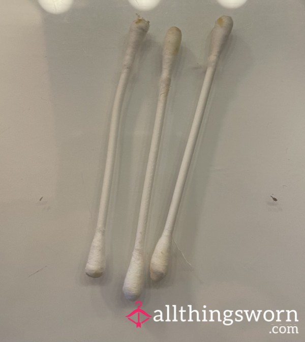 Used Waxy Cotton Buds