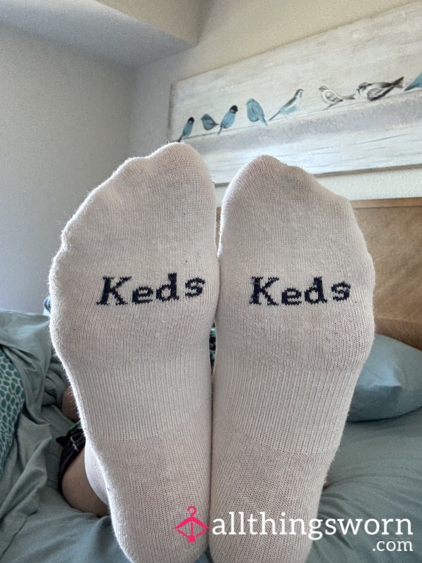 Used White Athletic Socks