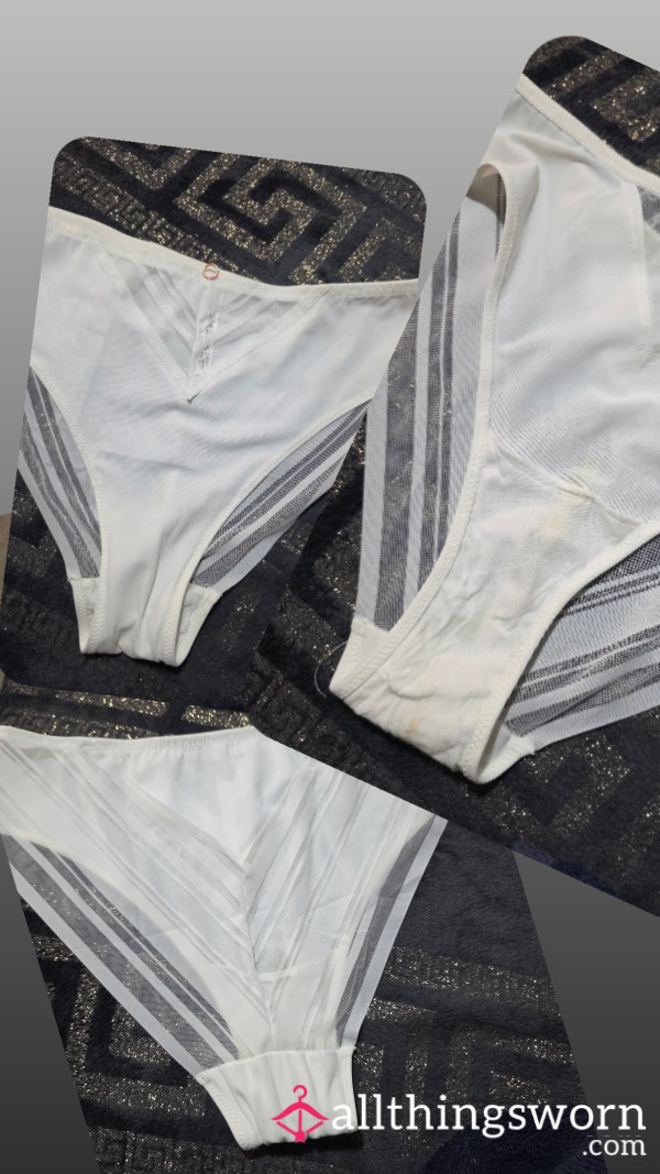 Mesh Used White Pantie