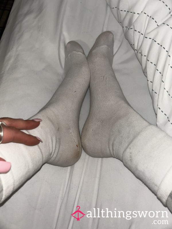 Used White Socks