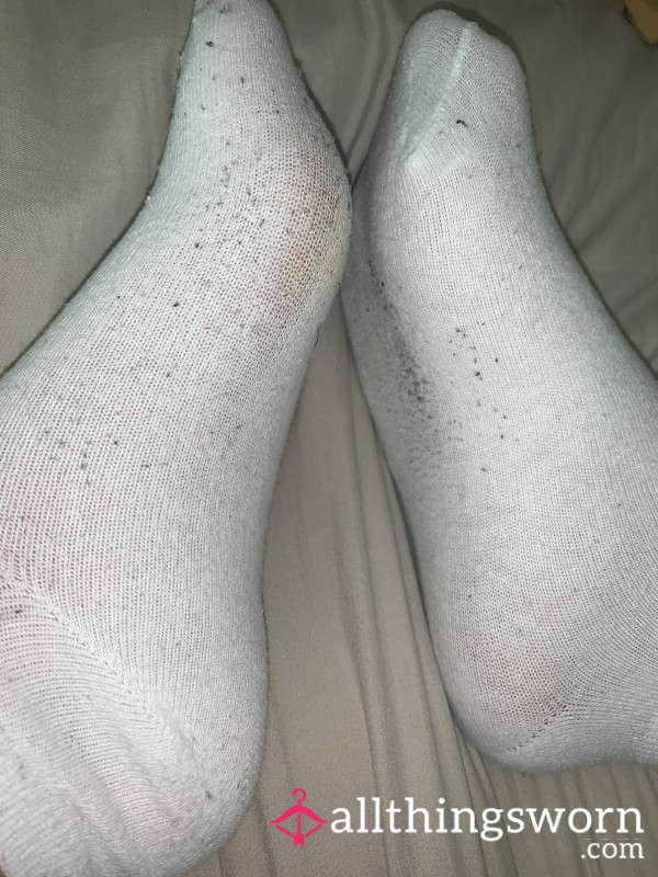 Used White Socks