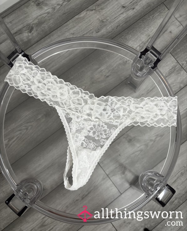 Used White Thong