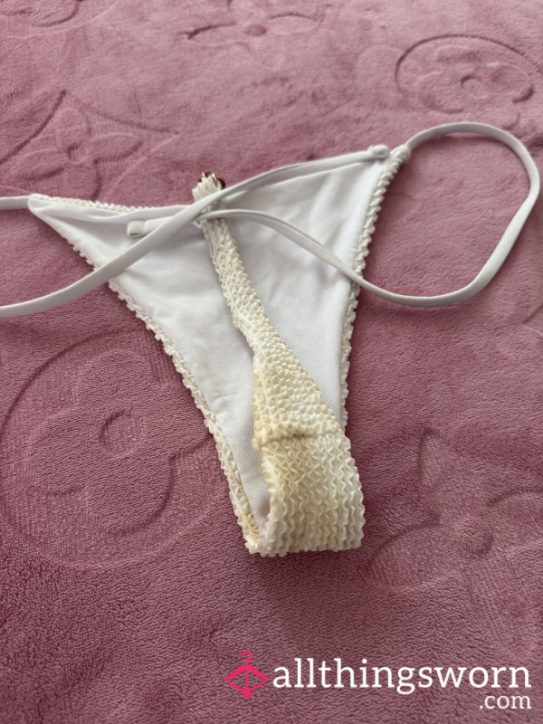 Used White Thongkini