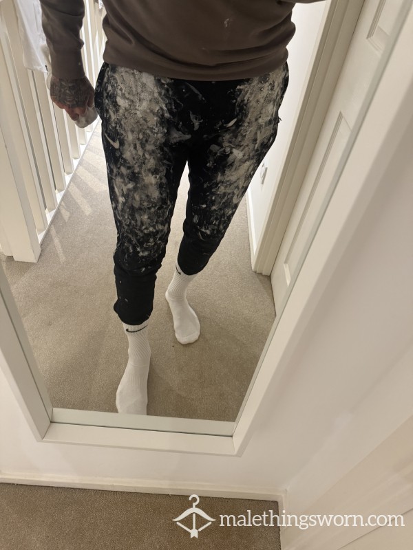 Used Work Trousers Tear In The Crack