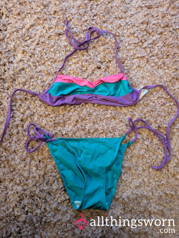 Used Worn Bikini 3 Colours, Also Previously Worn By My Mum