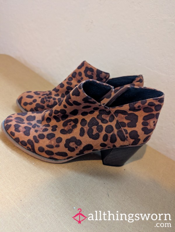 Used & Worn Leopard Print Boots – Loud & Proud