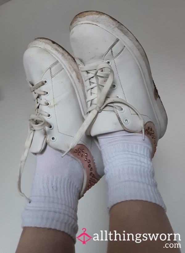 Utterly Destroyed Festival Trainers 👟soaked In Scent, Dirt, And Memories