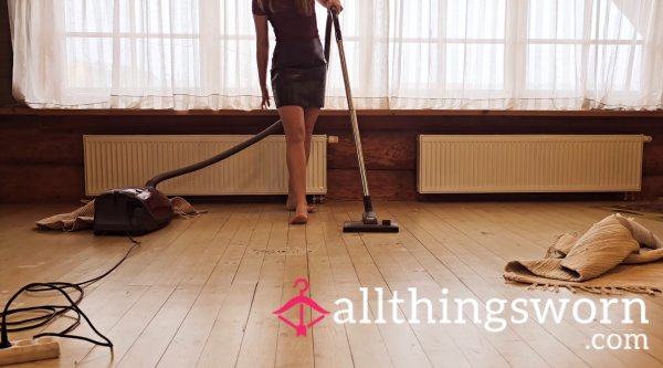 Vacuuming Flour And Ashes From Carpet And Floor With Miele.