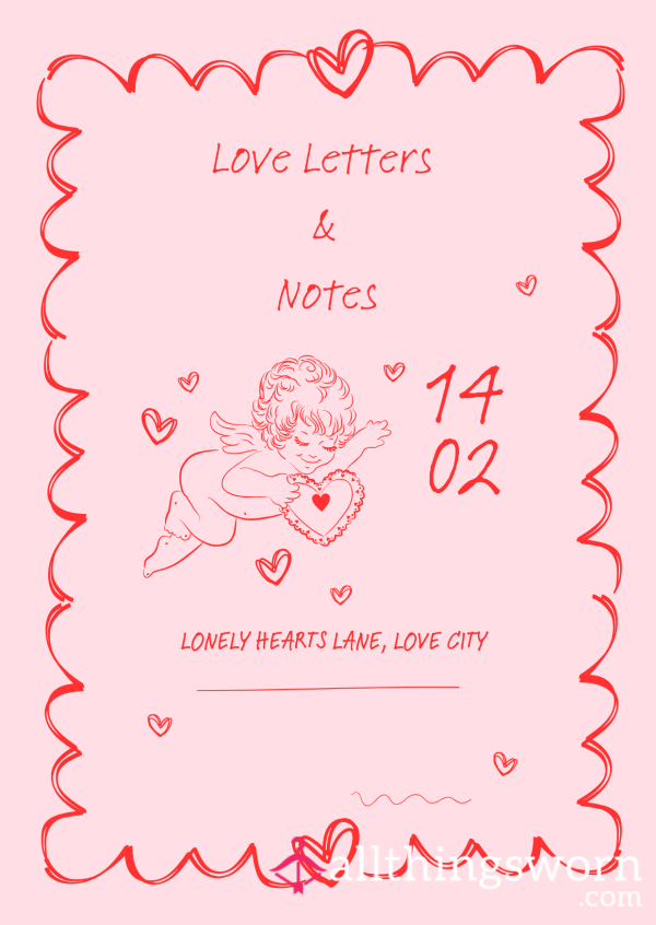 Feeling Lonely? Handwritten Love Notes & Letters (Add-Ons Available )💌