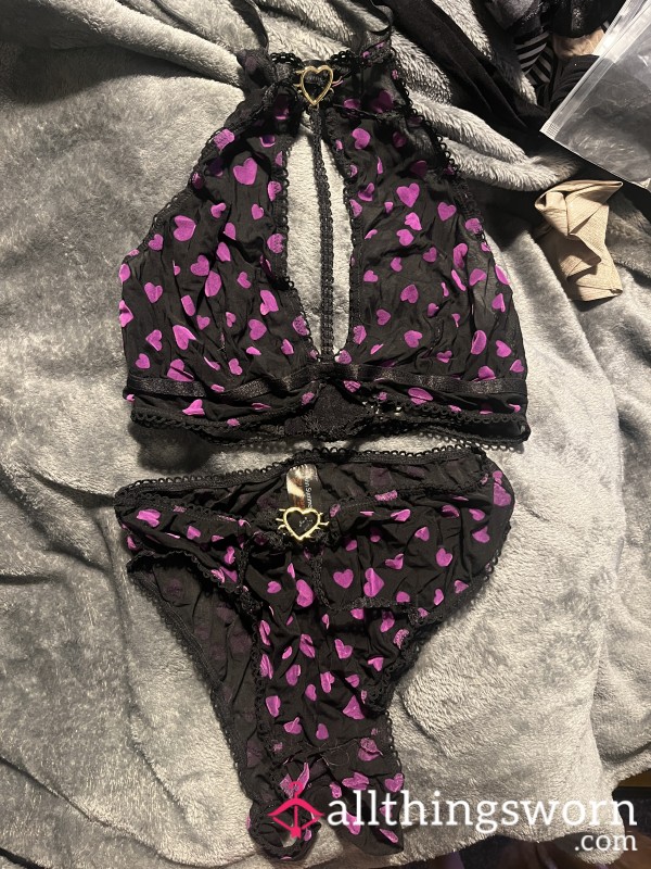 Valentines Heart Lingerie Set