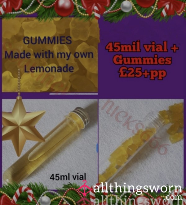 Home Made Gummie Bears + 45mil Vial Of My Fresh Lemonade
