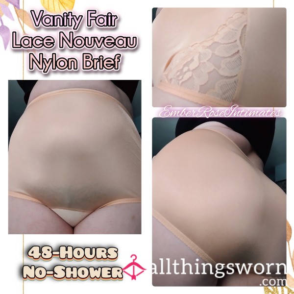 Vanity Fair Lace Nouveau Peach Nylon Brief