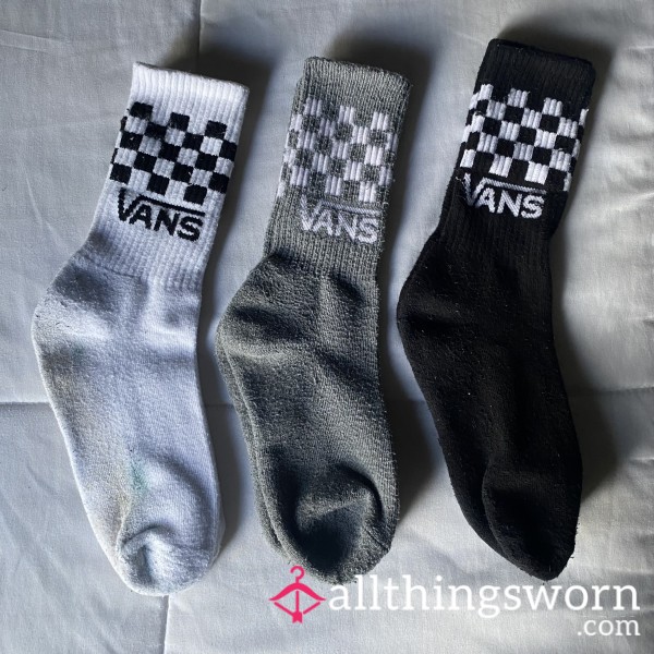Vans Checkered Crew Socks 🖤