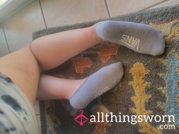 Vans Gray Socks- Soft, Snug, No Snow, And Slightly Sa**y