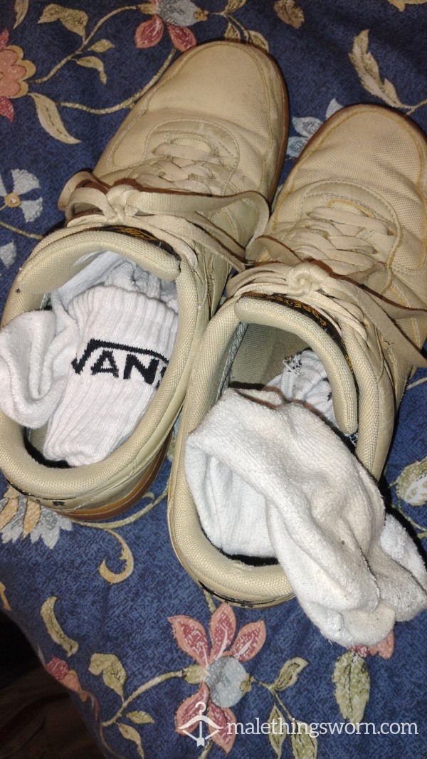 Vans Smelly White Crew Socks