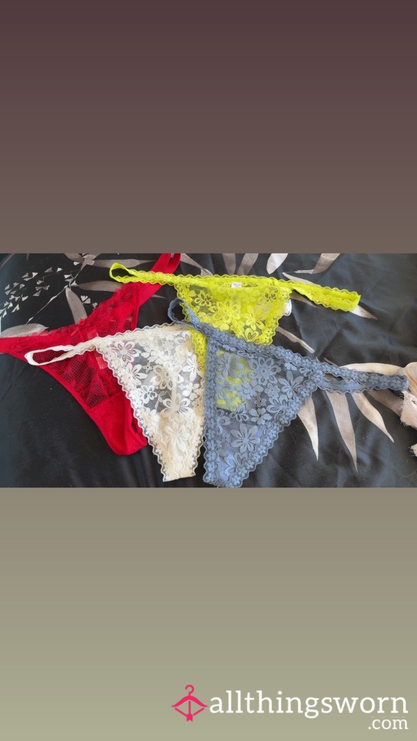 Variety Of Lacy Thongs To Chose 💋