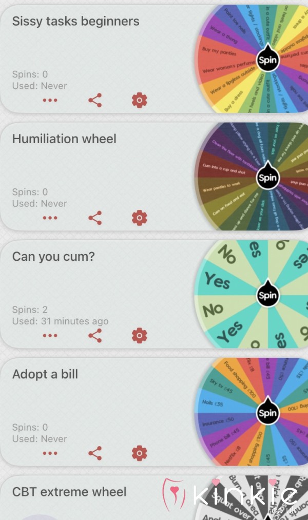 Variety Of Spin The Wheels