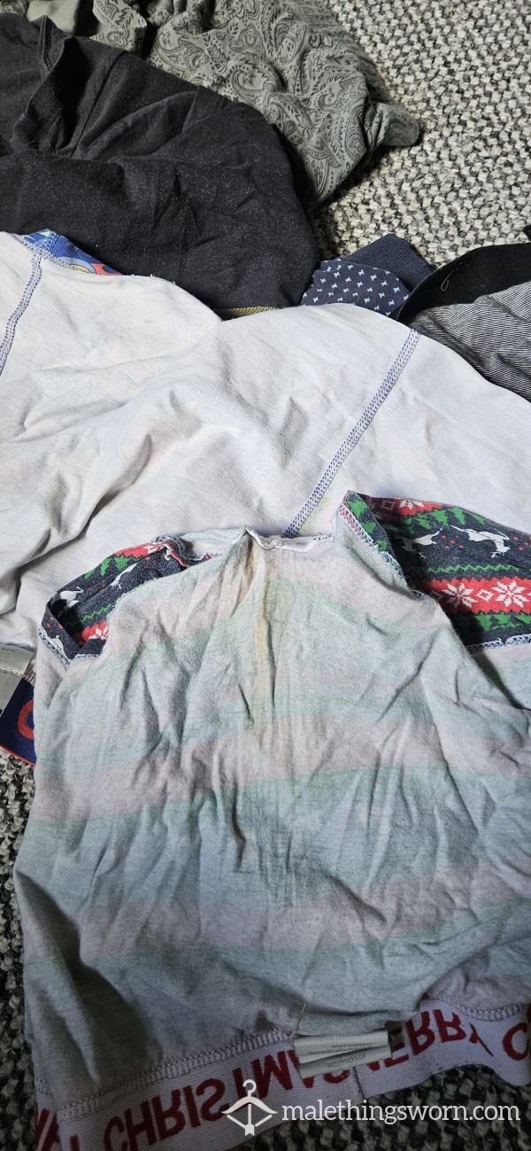 Variety Of Worn And Old Boxers Available For Sale