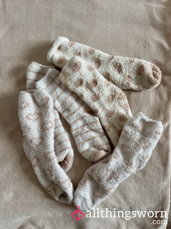Variety Of Worn Fluffy Socks