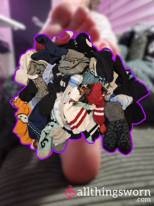 Variety Of Worn Socks 🧦