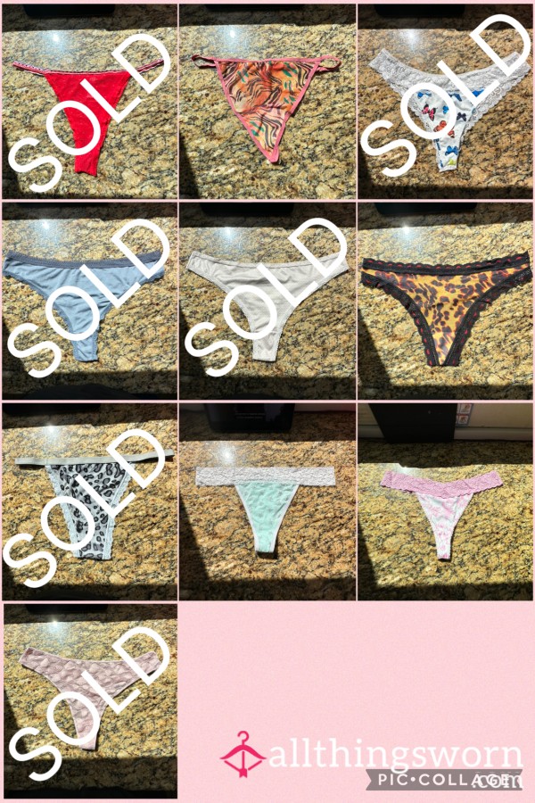 Variety Options. Thongs, GStrings, And Brazilians