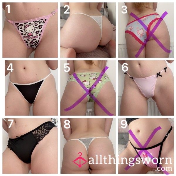 Various Panties | 24hrs Wear | Proof Of Wear Pics