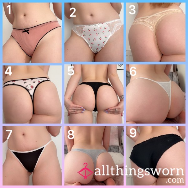 Various Panties | 24hrs Wear | Proof Of Wear Pics
