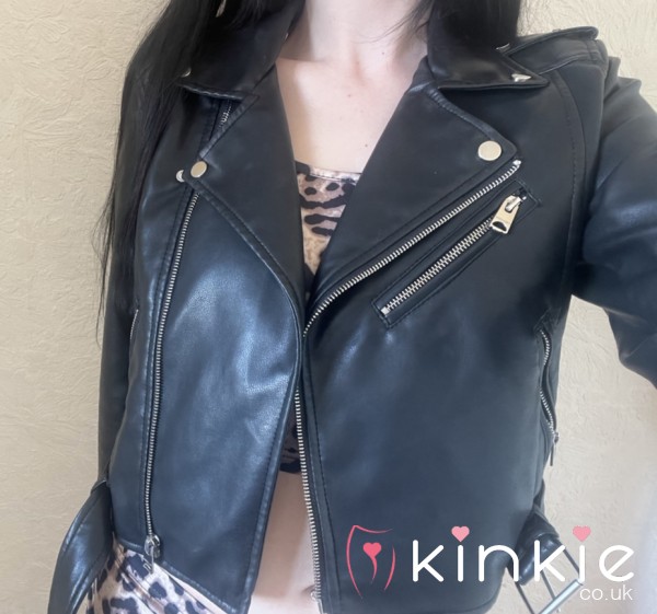 Vegan Leather Belted Cropped Biker Jacket Worn For You 😋