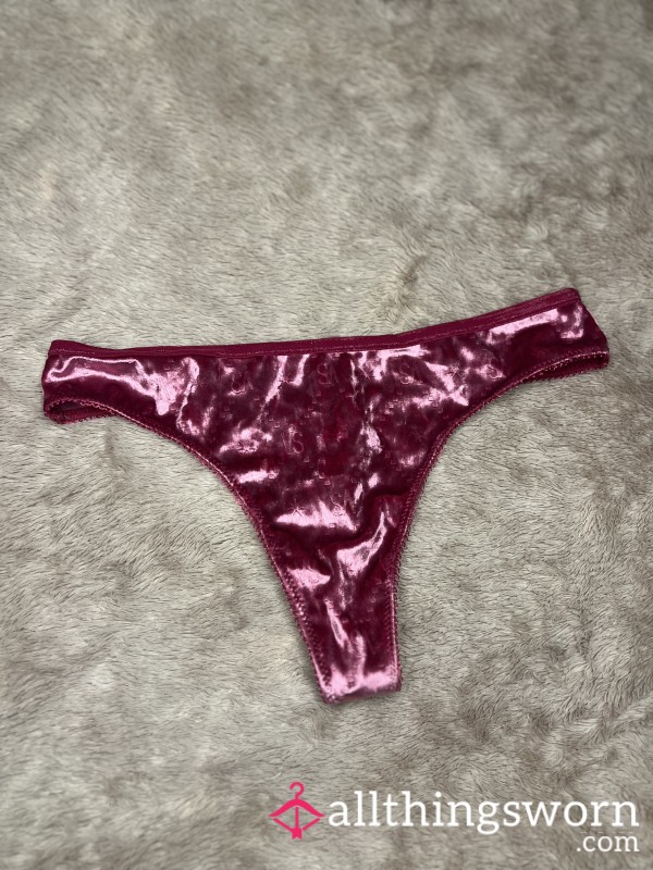 Velvet Pink Victoria Secret Thong