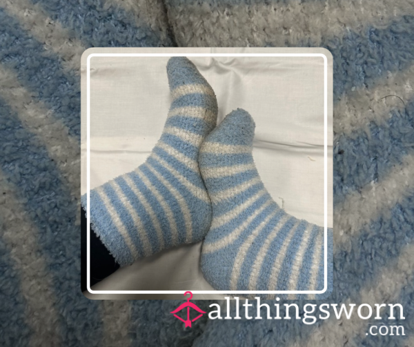 Striped Obsession ⋆ 48 Hour Worn Fluffy Socks