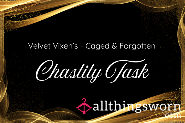 Velvet Vixen’s Caged & Forgotten - Chastity Task