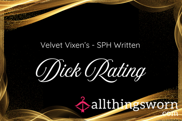 VELVET VIXEN’S C*ck RATING: INCHES OF EMBARRa**MENT