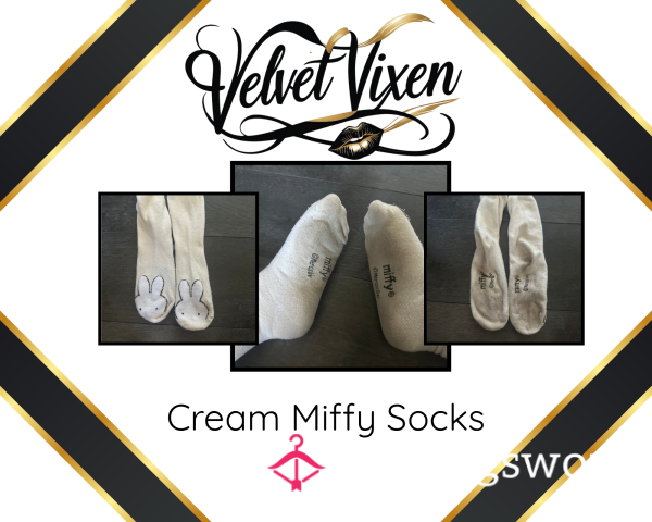 Velvet Vixen’s Cream Miffy Socks 24hr Wear